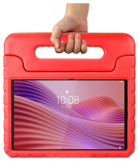 HappyCase Lenovo Tab M10 Gen 4 (2025) Kinder Tablethoes met Handvat Rood afbeelding 7
