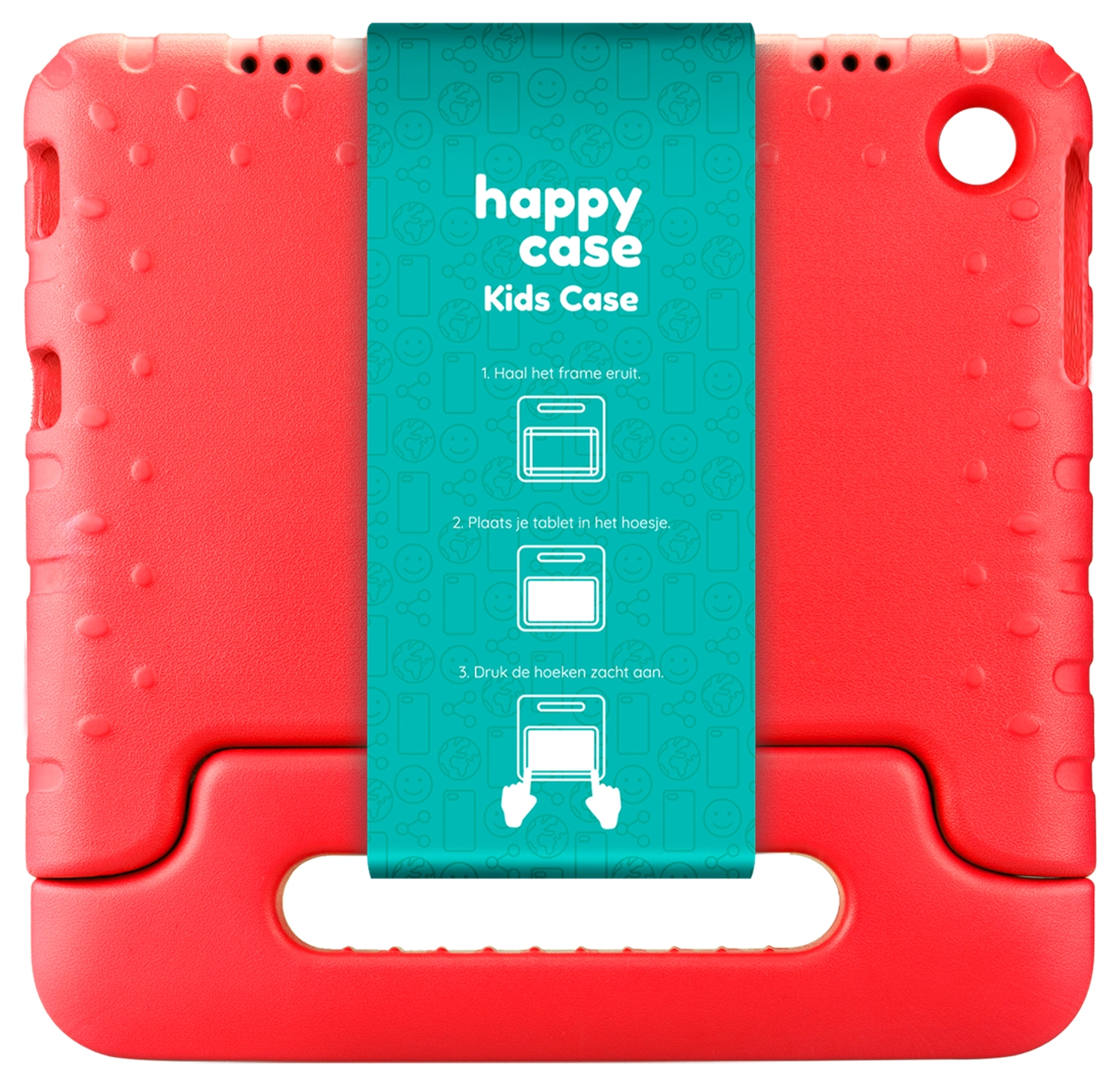 HappyCase Lenovo Tab M10 Gen 4 (2025) Kinder Tablethoes met Handvat Rood afbeelding 8