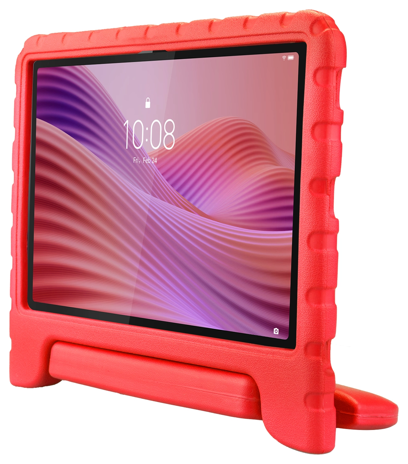 HappyCase Lenovo Tab M10 Gen 4 (2025) Kinder Tablethoes met Handvat Rood afbeelding 9