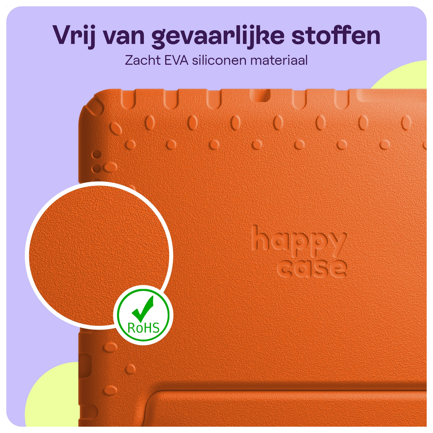 HappyCase Lenovo Tab M10 Gen 4 (2025) Kinder Tablethoes met Handvat Oranje afbeelding 6