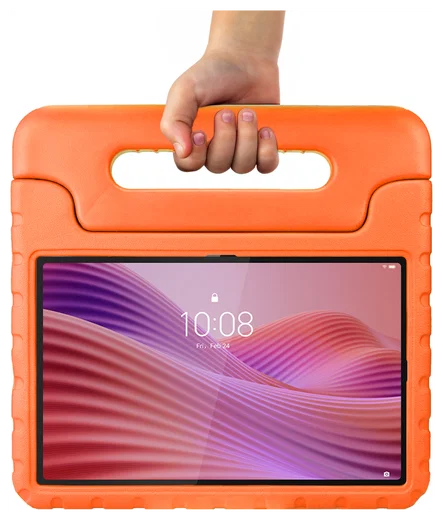 HappyCase Lenovo Tab M10 Gen 4 (2025) Kinder Tablethoes met Handvat Oranje afbeelding 8