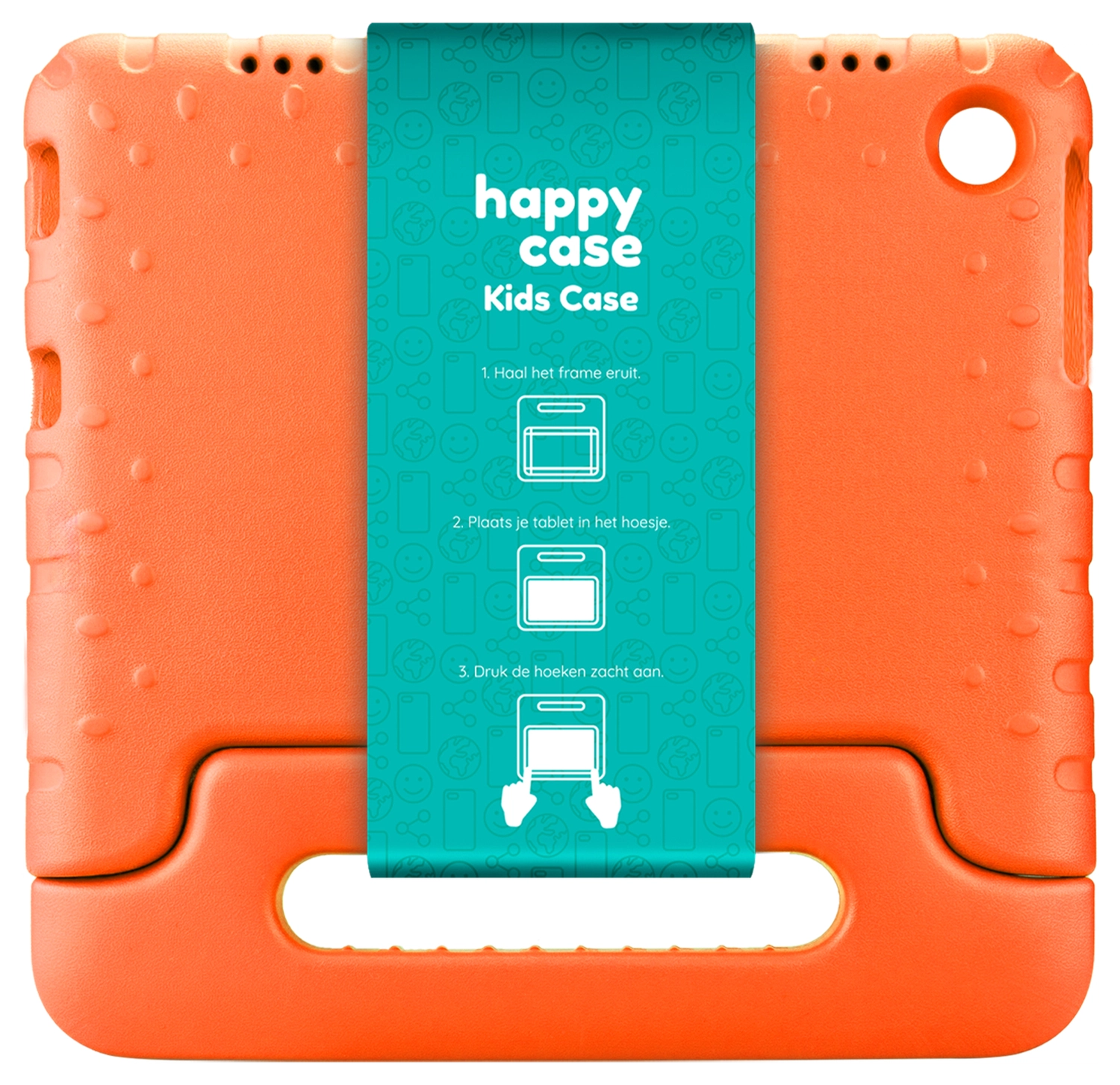 HappyCase Lenovo Tab M10 Gen 4 (2025) Kinder Tablethoes met Handvat Oranje afbeelding 9