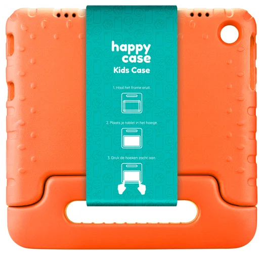 HappyCase Lenovo Tab M10 Gen 4 (2025) Kinder Tablethoes met Handvat Oranje afbeelding 9