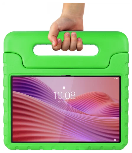 HappyCase Lenovo Tab M10 Gen 4 (2025) Kinder Tablethoes met Handvat Groen afbeelding 8