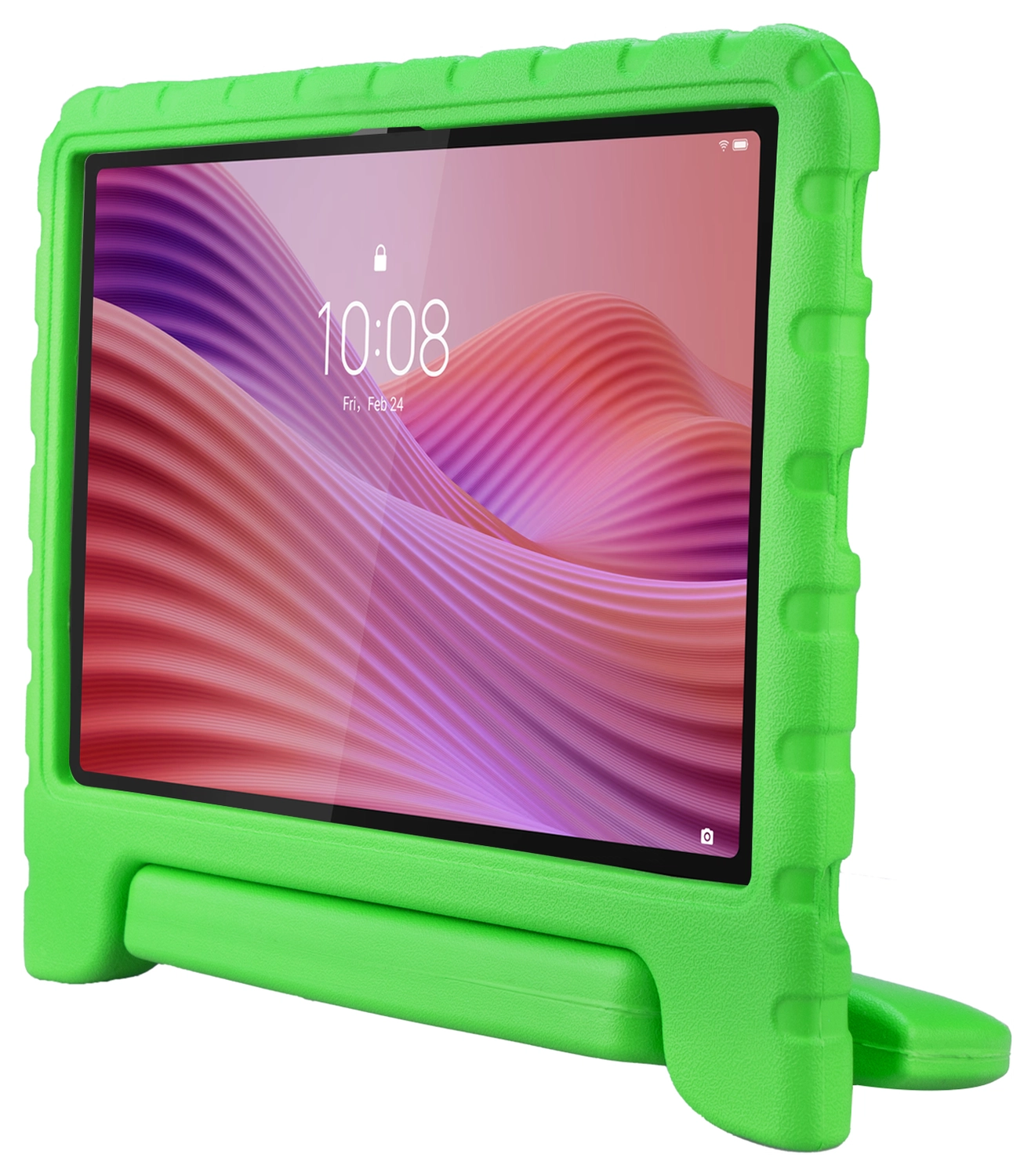 HappyCase Lenovo Tab M10 Gen 4 (2025) Kinder Tablethoes met Handvat Groen afbeelding 9