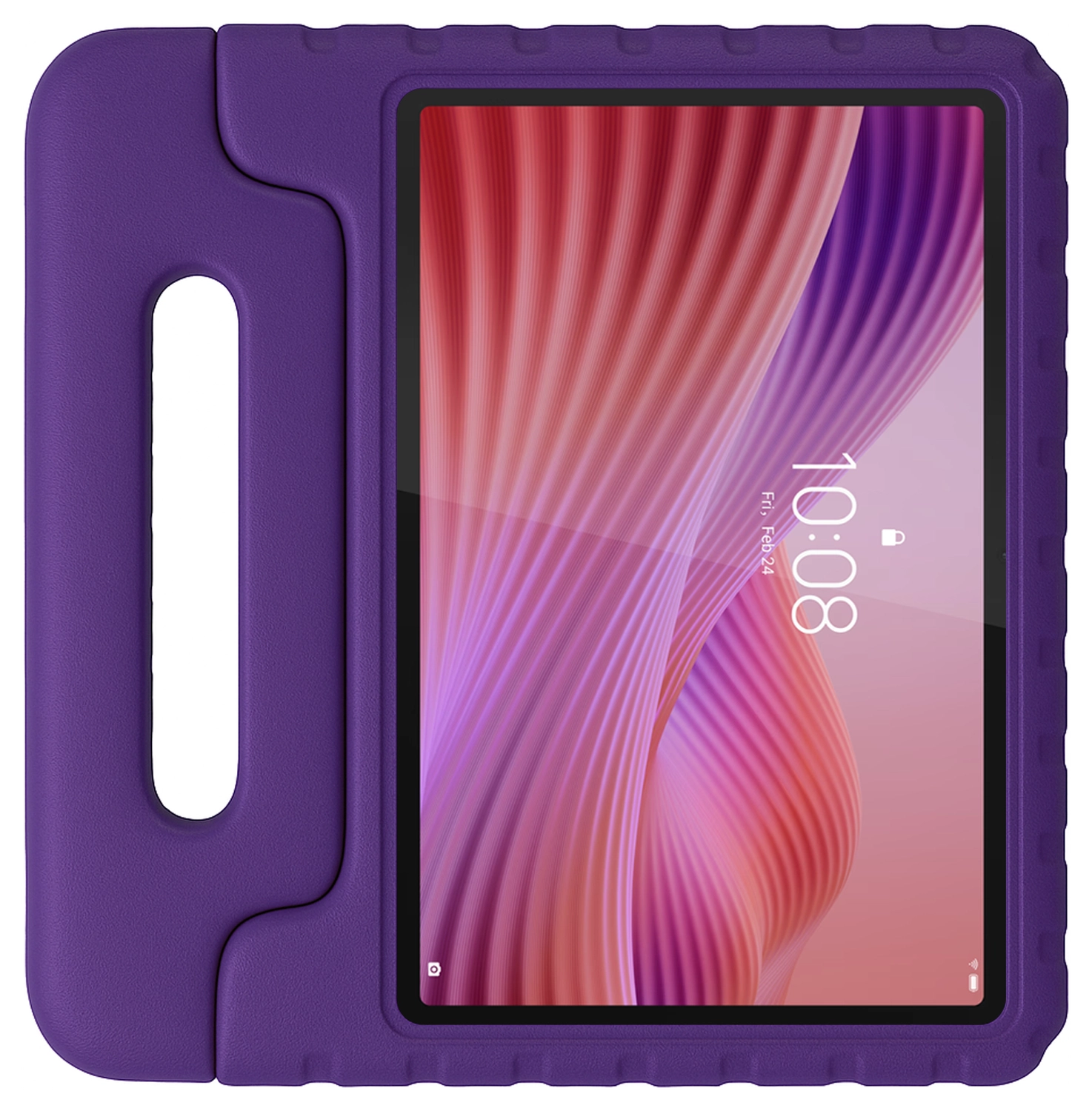 HappyCase Lenovo Tab M10 Gen 4 (2025) Kinder Tablethoes met Handvat Paars afbeelding 1