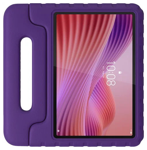 HappyCase Lenovo Tab M10 Gen 4 (2025) Kinder Tablethoes met Handvat Paars afbeelding 1