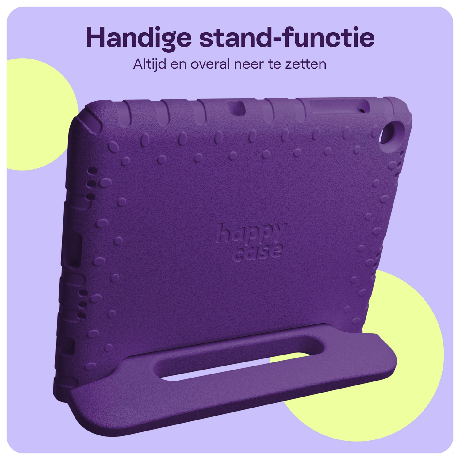 HappyCase Lenovo Tab M10 Gen 4 (2025) Kinder Tablethoes met Handvat Paars afbeelding 4