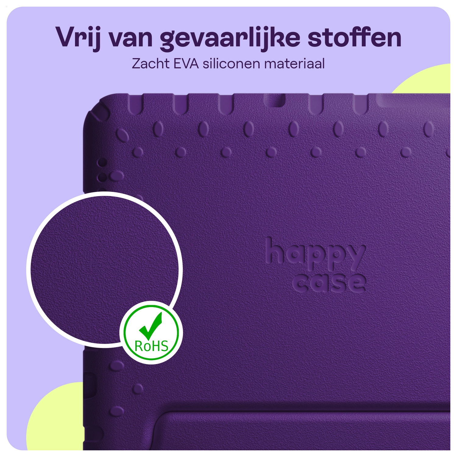 HappyCase Lenovo Tab M10 Gen 4 (2025) Kinder Tablethoes met Handvat Paars afbeelding 5
