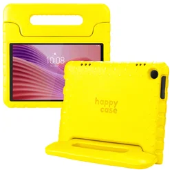 HappyCase Lenovo Tab M10 Gen 4 (2025) Kinder Tablethoes met Handvat Geel afbeelding