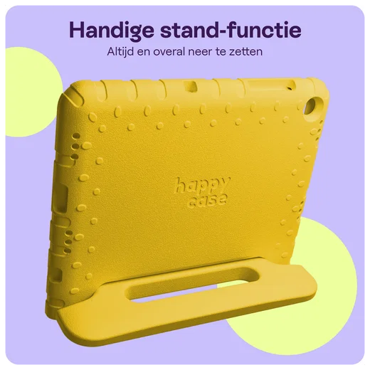HappyCase Lenovo Tab M10 Gen 4 (2025) Kinder Tablethoes met Handvat Geel afbeelding 3