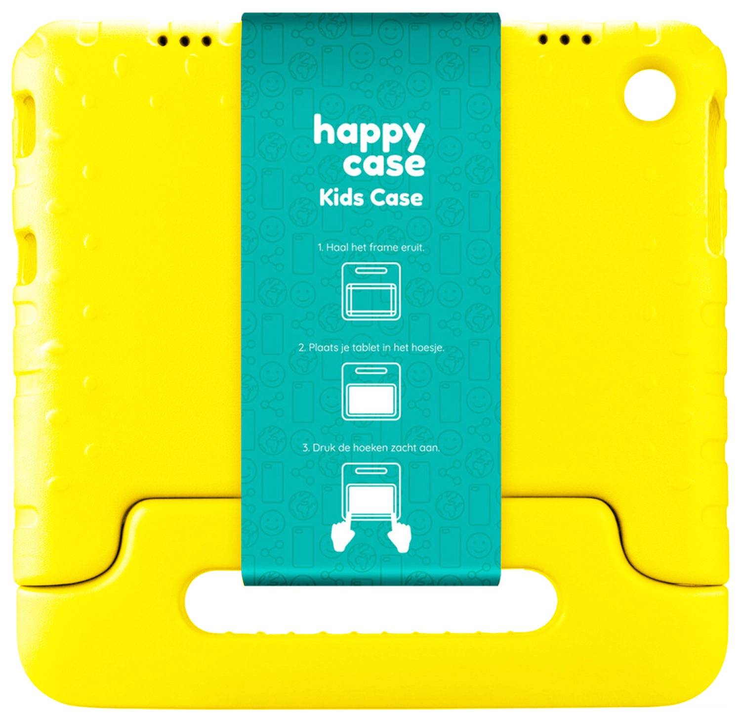 HappyCase Lenovo Tab M10 Gen 4 (2025) Kinder Tablethoes met Handvat Geel afbeelding 8