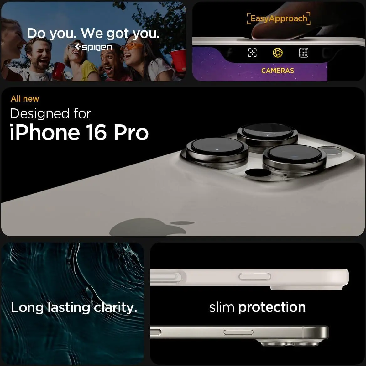 Spigen Ultra Hybrid Apple iPhone 16 Pro Hoesje Back Cover Titanium afbeelding 2