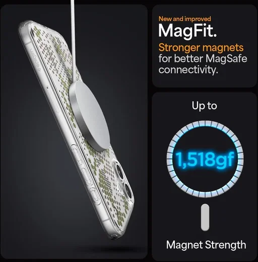 Spigen Ultra Hybrid MagFit Apple iPhone 16 Plus Hoesje MagSafe Digital Camo afbeelding 3