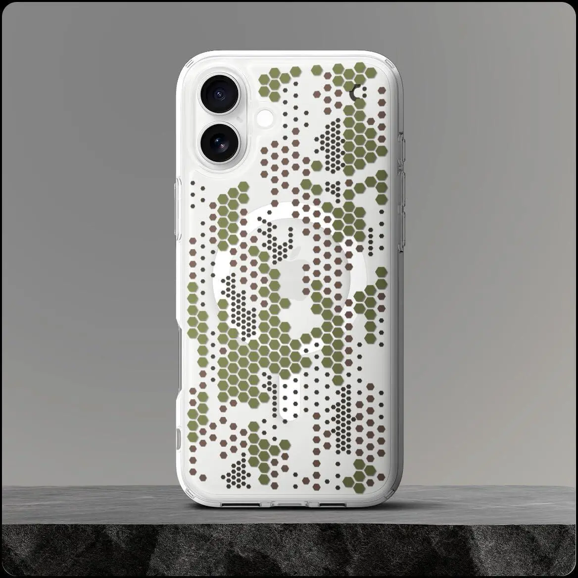 Spigen Ultra Hybrid MagFit Apple iPhone 16 Plus Hoesje MagSafe Digital Camo afbeelding 6