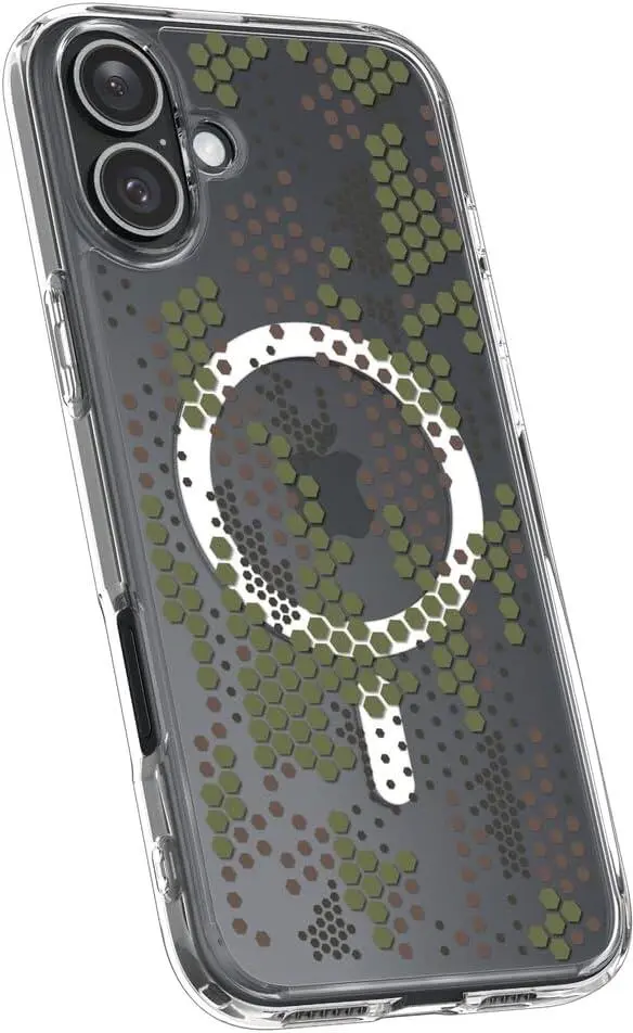 Spigen Ultra Hybrid MagFit Apple iPhone 16 Plus Hoesje MagSafe Digital Camo afbeelding 7