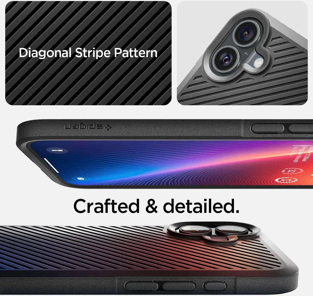 Spigen Core Armor Apple iPhone 16 Plus Hoesje Back Cover Zwart afbeelding 4