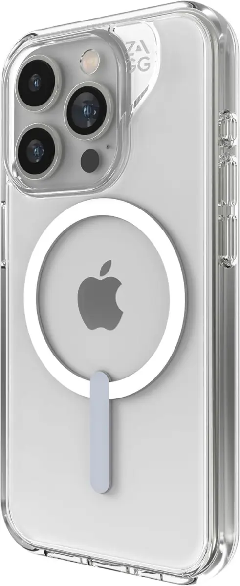 ZAGG Crystal Palace Snap iPhone 15 Pro Hoesje MagSafe Back Cover Transparant afbeelding 1