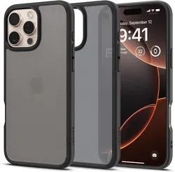 Spigen Ultra Hybrid Apple iPhone 16 Pro Max Hoesje Back Cover Frost Zwart afbeelding