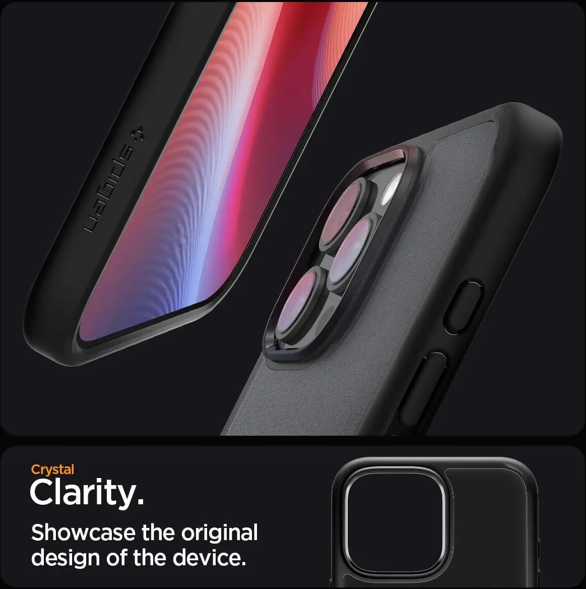 Spigen Ultra Hybrid Apple iPhone 16 Pro Max Hoesje Back Cover Frost Zwart afbeelding 4