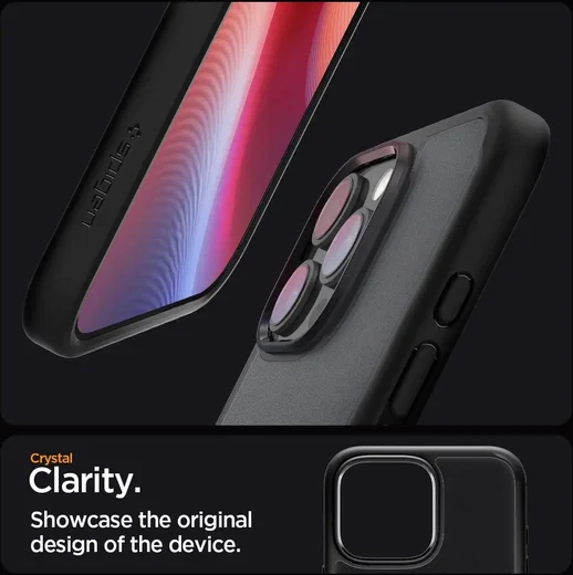 Spigen Ultra Hybrid Apple iPhone 16 Pro Max Hoesje Back Cover Frost Zwart afbeelding 4
