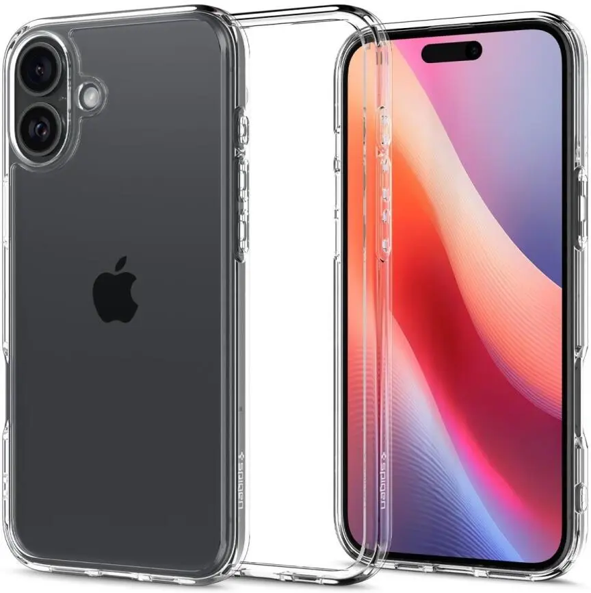 Spigen Crystal Hybrid Apple iPhone 16 Plus Hoesje Back Cover Transparant afbeelding 1