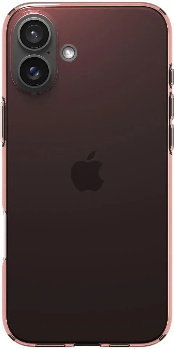 Spigen Crystal Flex Apple iPhone 16 Plus Hoesje Back Cover Transparant Roze afbeelding 3