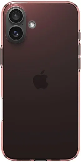 Spigen Crystal Flex Apple iPhone 16 Plus Hoesje Back Cover Transparant Roze afbeelding 3