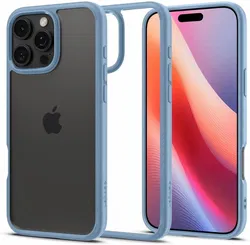 Spigen Crystal Hybrid Apple iPhone 16 Pro Max Hoesje Back Cover Blauw afbeelding