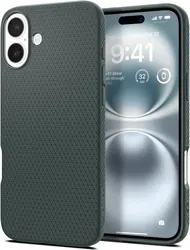 Spigen Liquid Air Apple iPhone 16 Plus Hoesje Back Cover Groen afbeelding