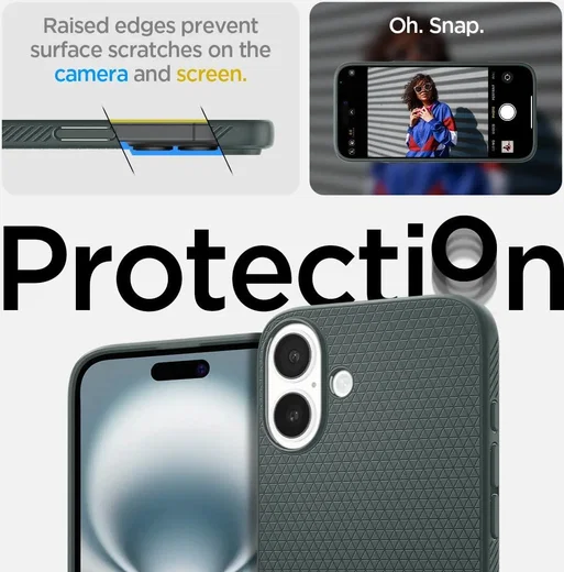 Spigen Liquid Air Apple iPhone 16 Plus Hoesje Back Cover Groen afbeelding 3
