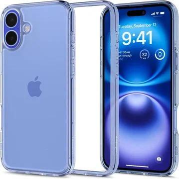 Spigen Crystal Hybrid Apple iPhone 16 Plus Hoesje Back Cover Blauw