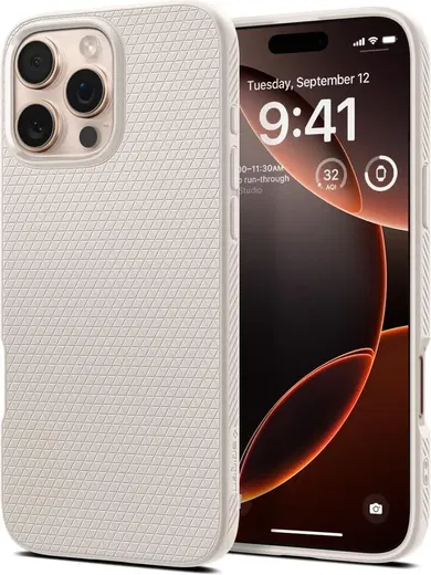 Spigen Liquid Air Apple iPhone 16 Pro Hoesje Back Cover Titanium afbeelding 1