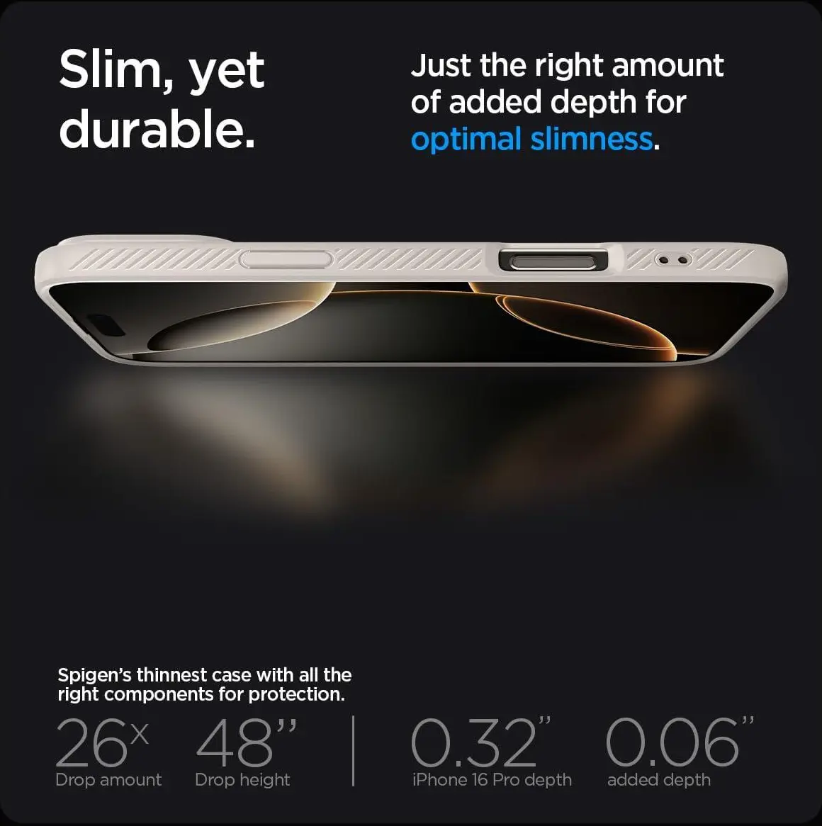 Spigen Liquid Air Apple iPhone 16 Pro Hoesje Back Cover Titanium afbeelding 7