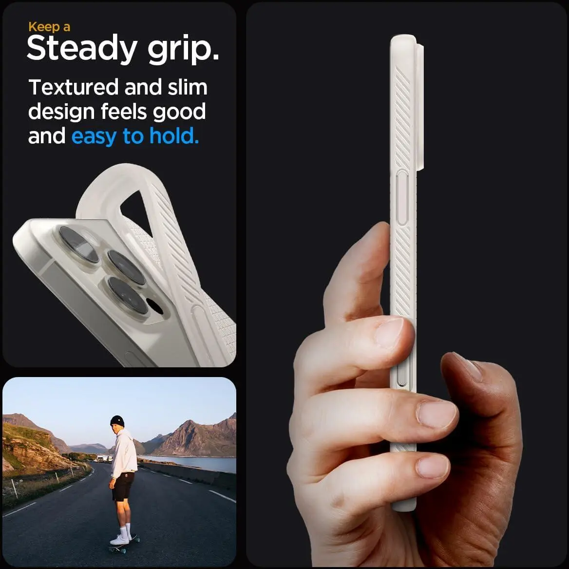 Spigen Liquid Air Apple iPhone 16 Pro Hoesje Back Cover Titanium afbeelding 8