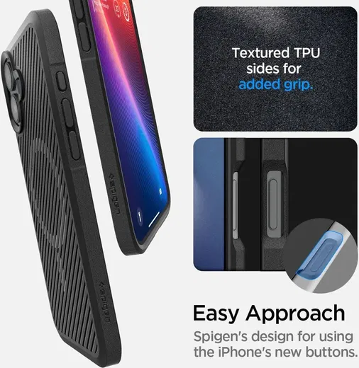 Spigen Core Armor MagFit Apple iPhone 16 Plus Hoesje MagSafe Zwart afbeelding 4