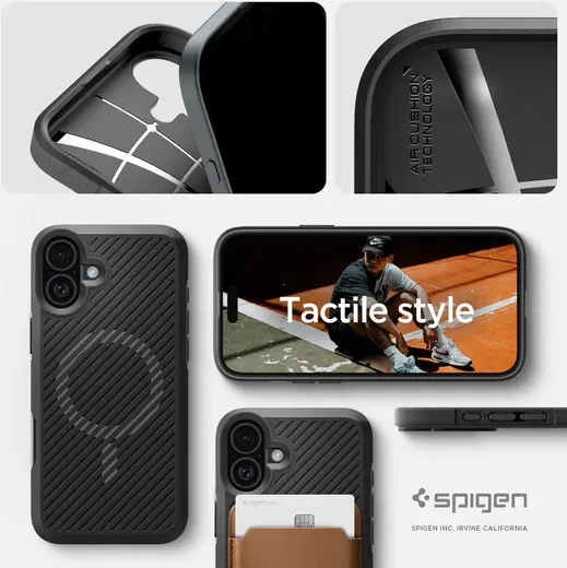 Spigen Core Armor MagFit Apple iPhone 16 Plus Hoesje MagSafe Zwart afbeelding 5