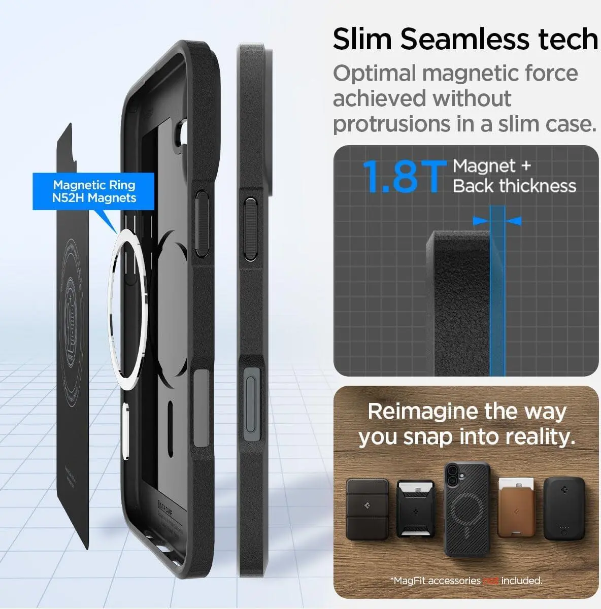 Spigen Core Armor MagFit Apple iPhone 16 Plus Hoesje MagSafe Zwart afbeelding 7