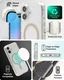 ZAGG Milan Snap Apple iPhone 16 Hoesje MagSafe Back Cover Goud Glitter afbeelding 4