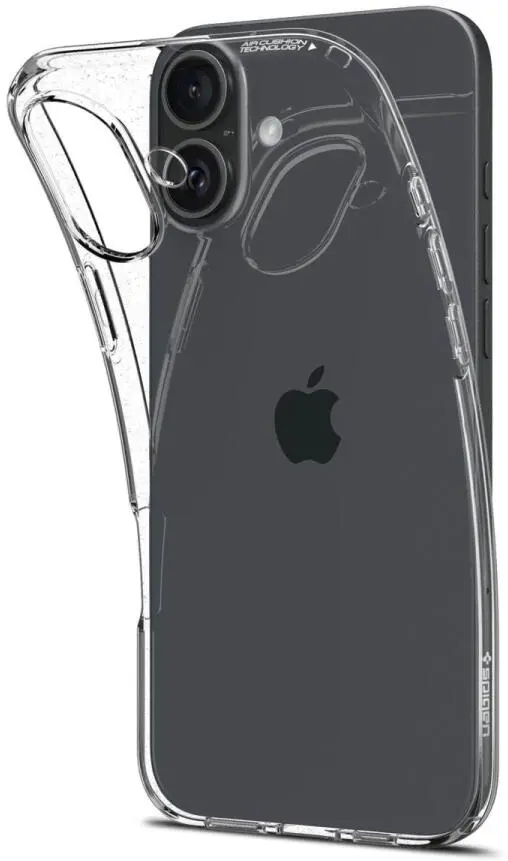 Spigen Crystal Flex Apple iPhone 16 Hoesje Back Cover Transparant afbeelding 2
