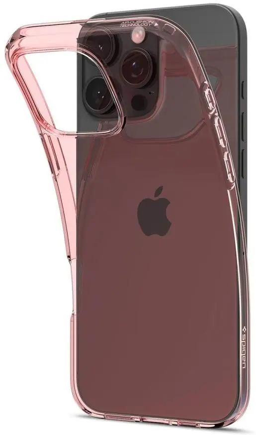 Spigen Crystal Flex Apple iPhone 16 Pro Max Hoesje Back Cover Transparant Roze afbeelding 2