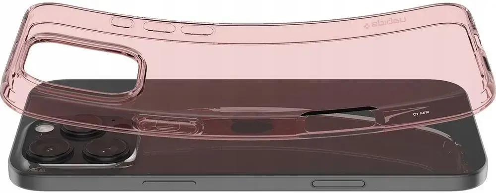 Spigen Crystal Flex Apple iPhone 16 Pro Max Hoesje Back Cover Transparant Roze afbeelding 6