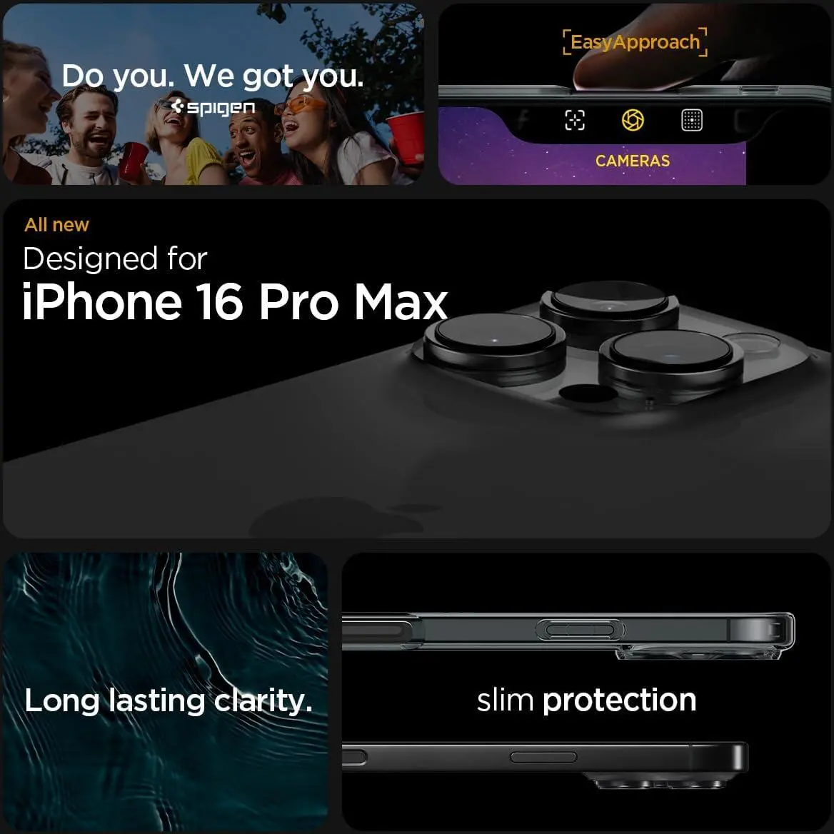 Spigen Ultra Hybrid Apple iPhone 16 Pro Max Hoesje Back Cover Space Crystal afbeelding 3