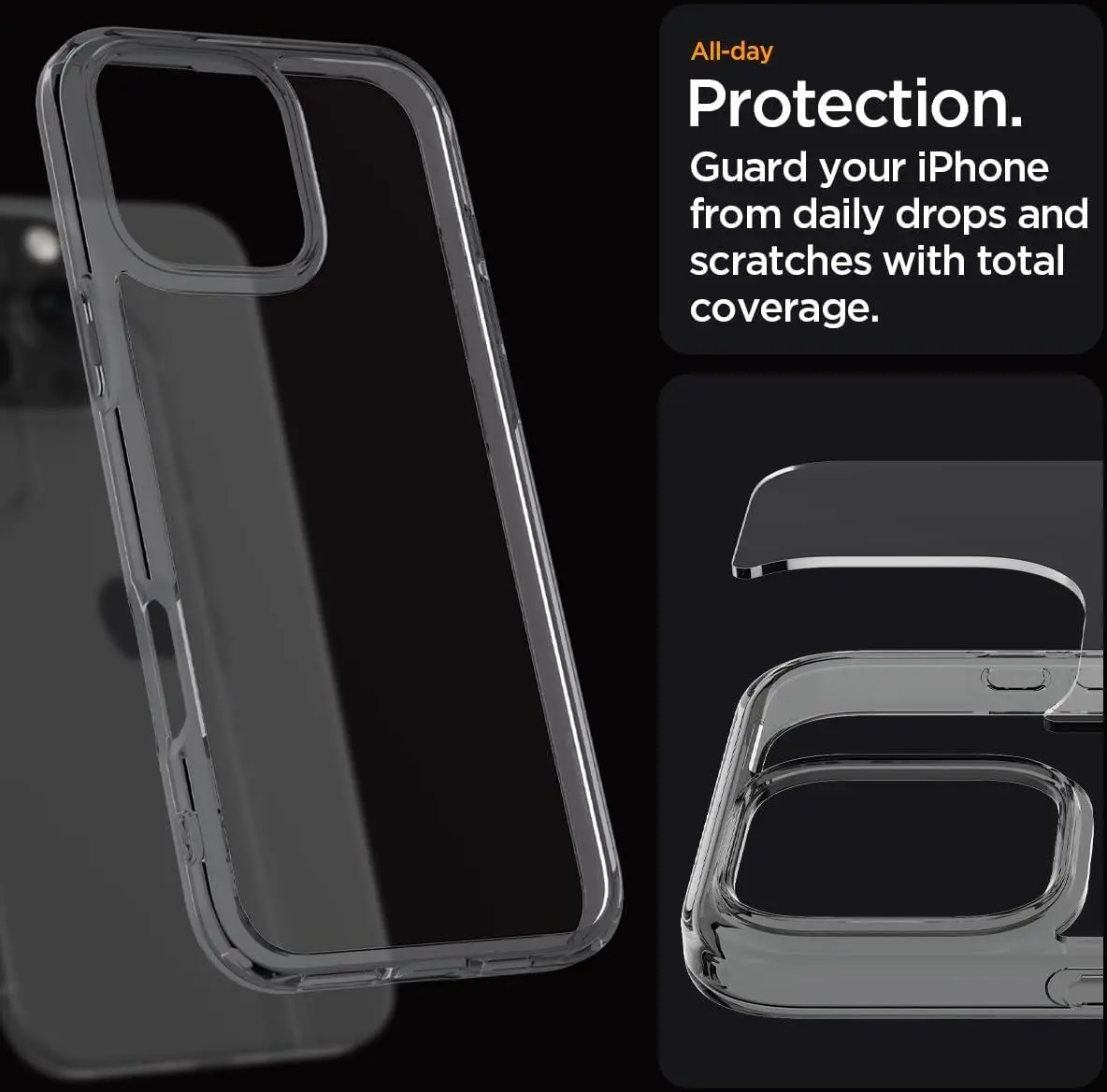 Spigen Ultra Hybrid Apple iPhone 16 Pro Max Hoesje Back Cover Space Crystal afbeelding 4
