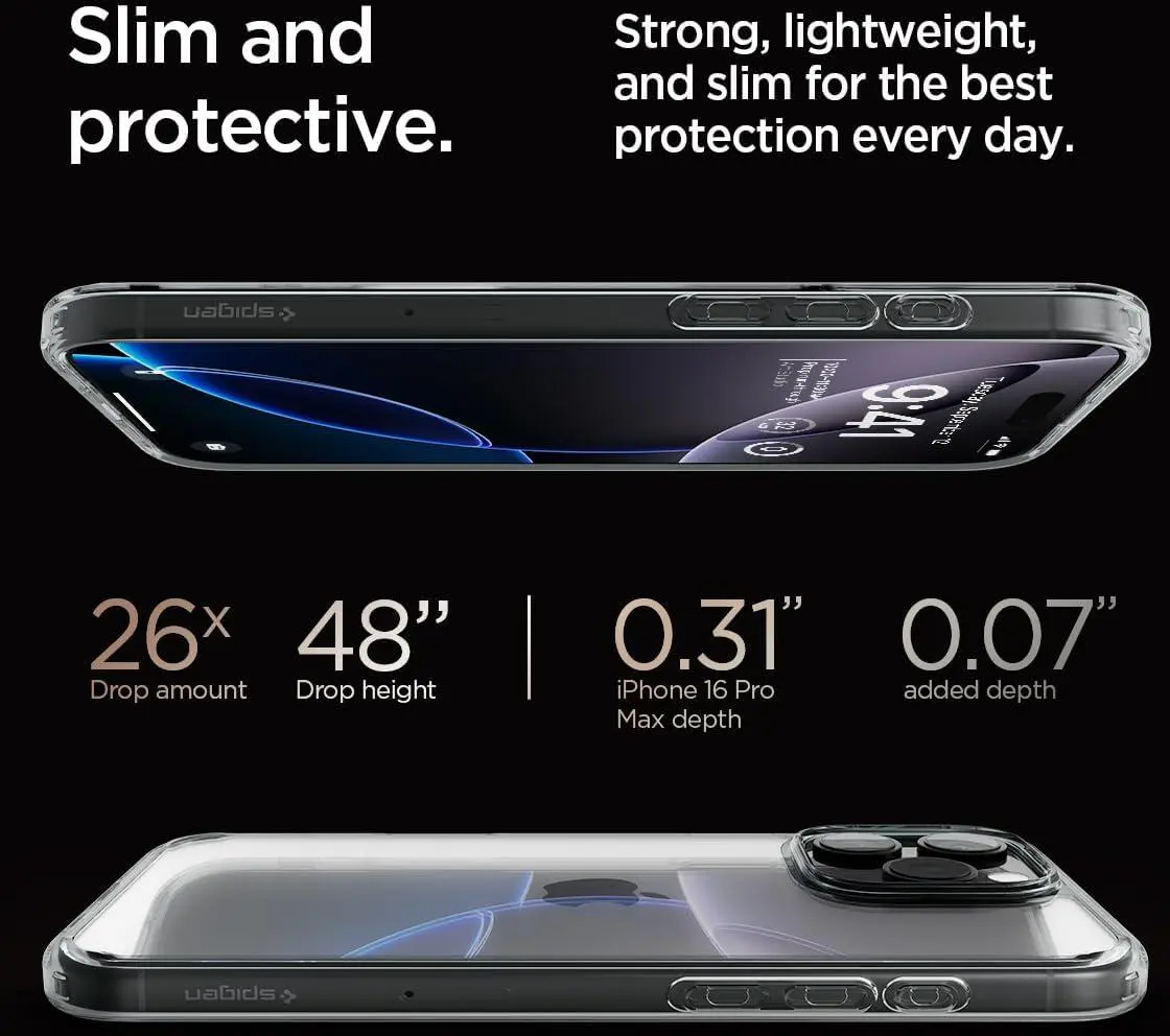 Spigen Ultra Hybrid Apple iPhone 16 Pro Max Hoesje Back Cover Space Crystal afbeelding 5