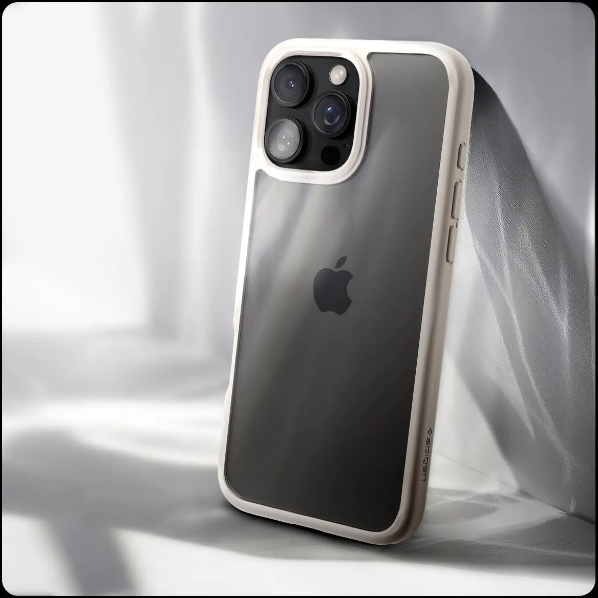 Spigen Ultra Hybrid Apple iPhone 16 Pro Max Hoesje Back Cover Titanium afbeelding 2