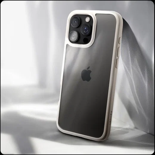 Spigen Ultra Hybrid Apple iPhone 16 Pro Max Hoesje Back Cover Titanium afbeelding 2