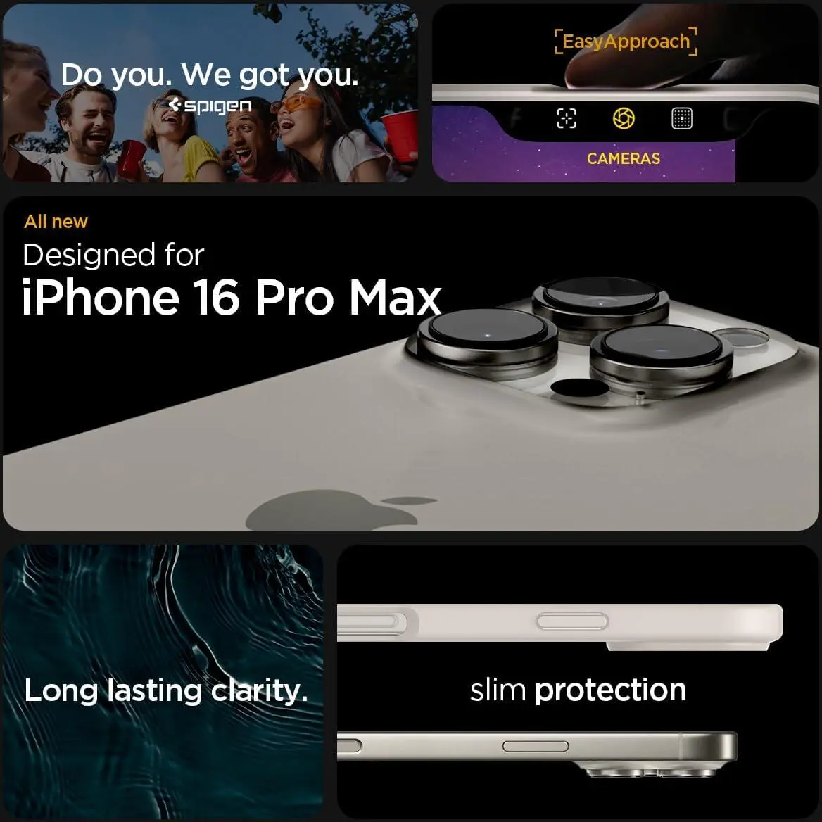 Spigen Ultra Hybrid Apple iPhone 16 Pro Max Hoesje Back Cover Titanium afbeelding 4