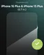 ZAGG InvisibleShield Glass+ iPhone 16 Plus / 15 Plus Screen Protector afbeelding 4