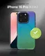 ZAGG Milan Snap iPhone 16 Pro Hoesje MagSafe Back Cover Groen Paars afbeelding 3